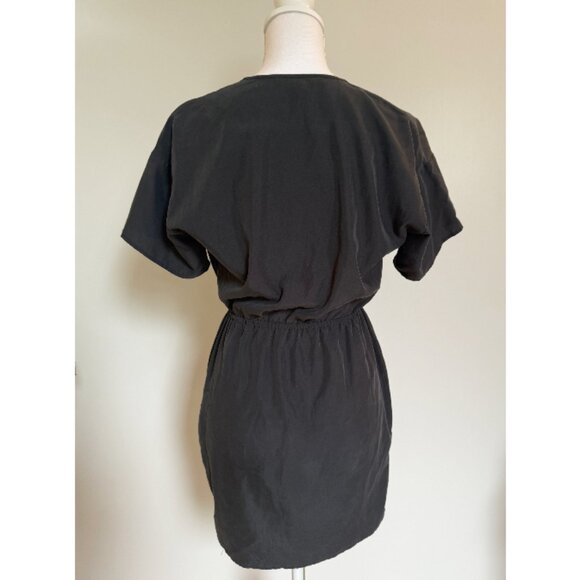 & Other Stories Black Mini Dress – Silky material and flattering Fit - Picture 4 of 7